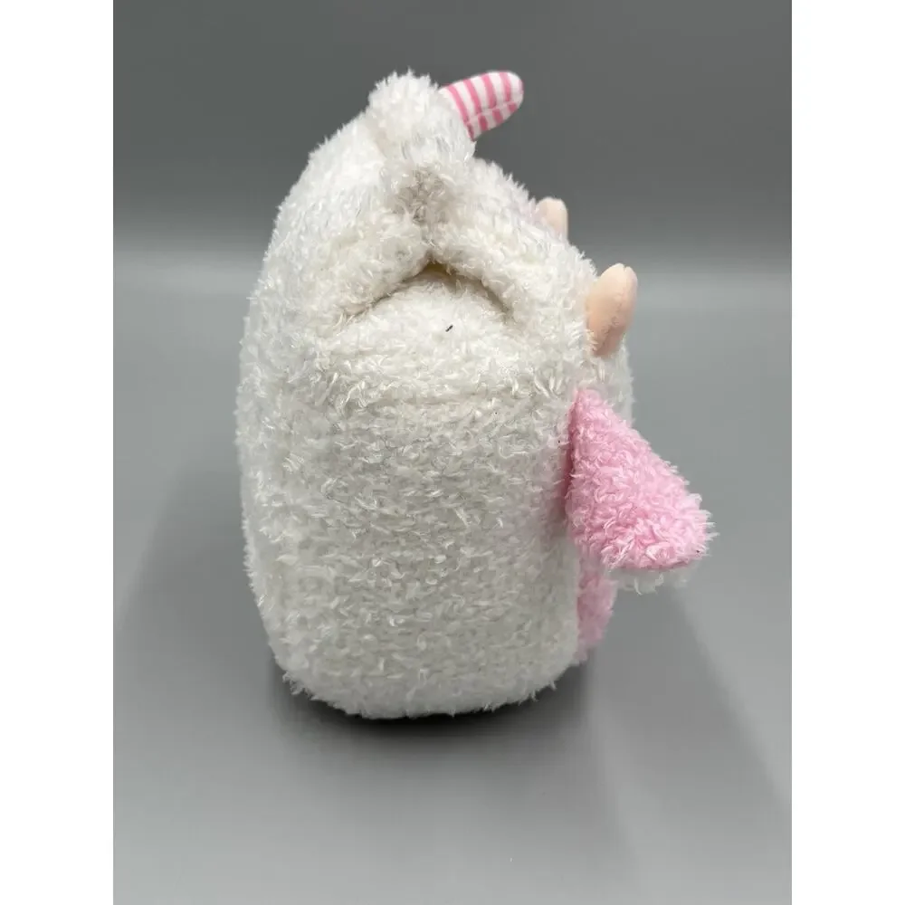 Smoochy Pals Cow Milk Carton Plush 8” Stuffed Toy Pink White